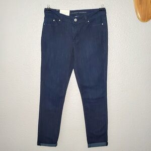 LC Lauren Conrad Skinny  Ankle Cuffed Dark Wash Stretch Jean Womens Size: 8 NWT